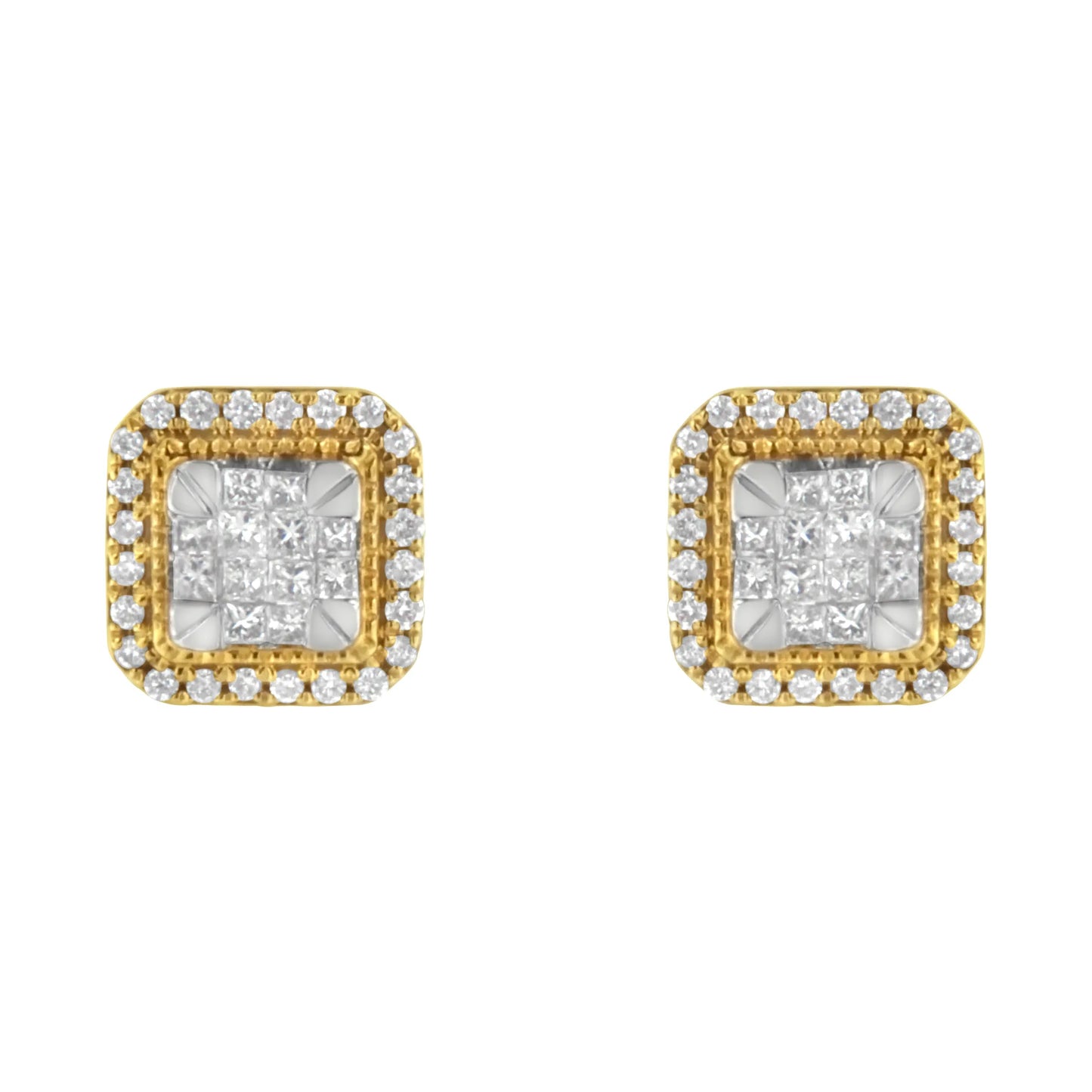 10 Karat Yellow Gold Stud Earrings