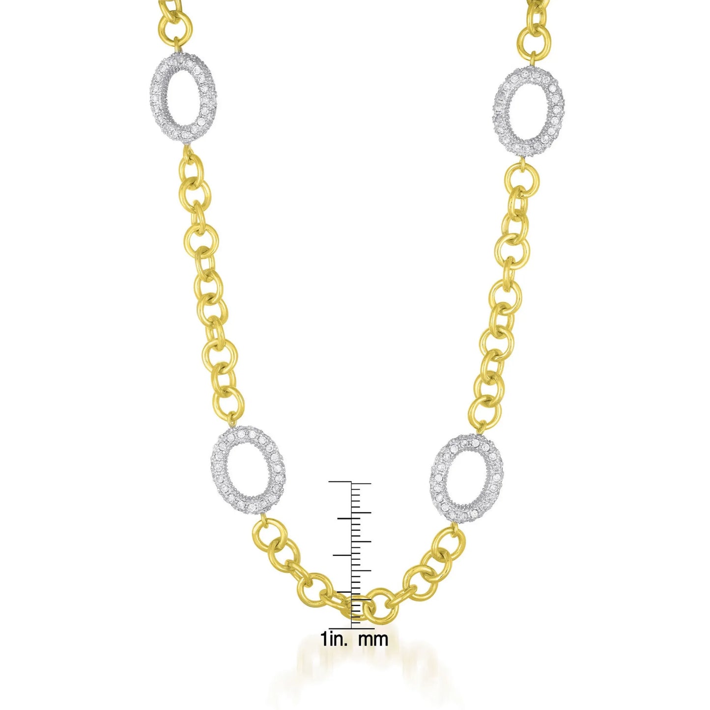 Collete Z Sterling Silver Mini Clear Cubic Zirconia Necklace