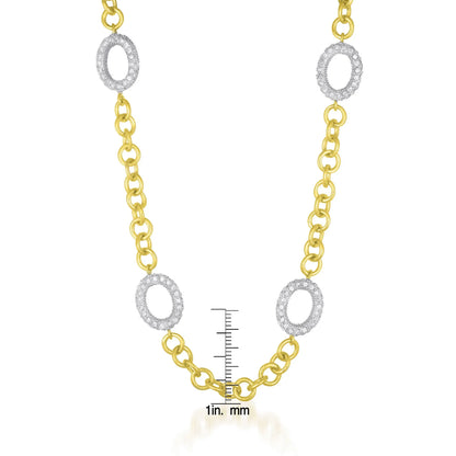 Collete Z Sterling Silver Mini Clear Cubic Zirconia Necklace