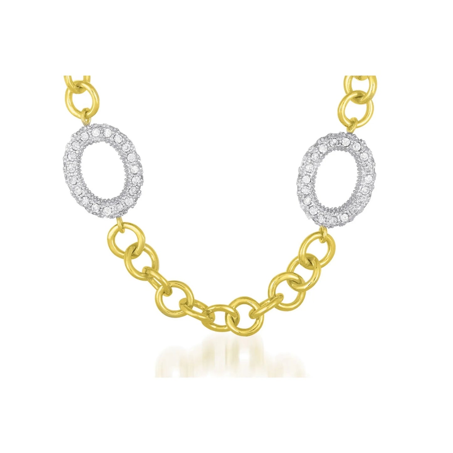 Collete Z Sterling Silver Mini Clear Cubic Zirconia Necklace