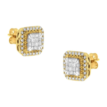 10 Karat Yellow Gold Stud Earrings
