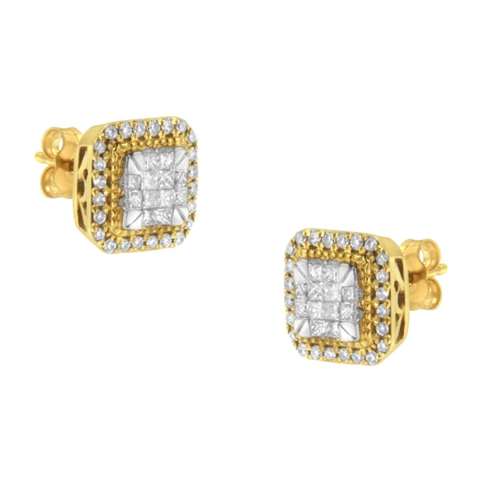 10 Karat Yellow Gold Stud Earrings
