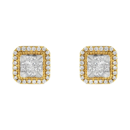 10 Karat Yellow Gold Stud Earrings