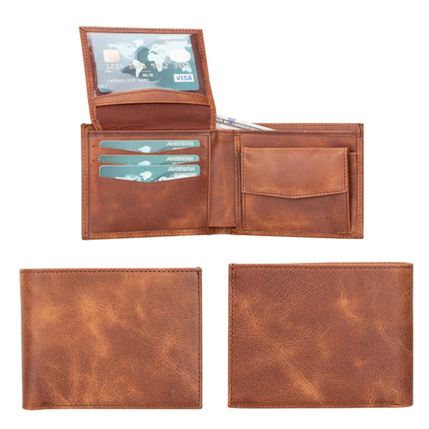 Aspen Premium Full-Grain Leather Wallet for Men